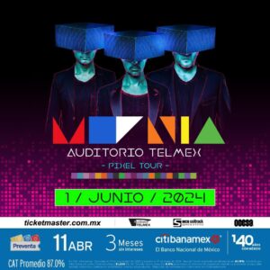 Moenia y su electrizante Pixel Tour en el Auditorio Telmex